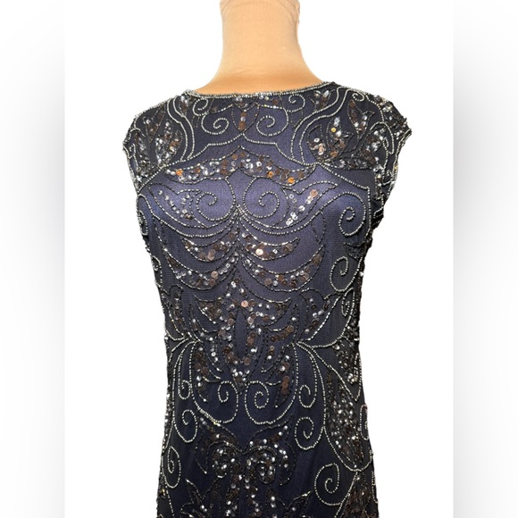 Pisarro Nights navy beaded size 4P - Picture 3 of 12